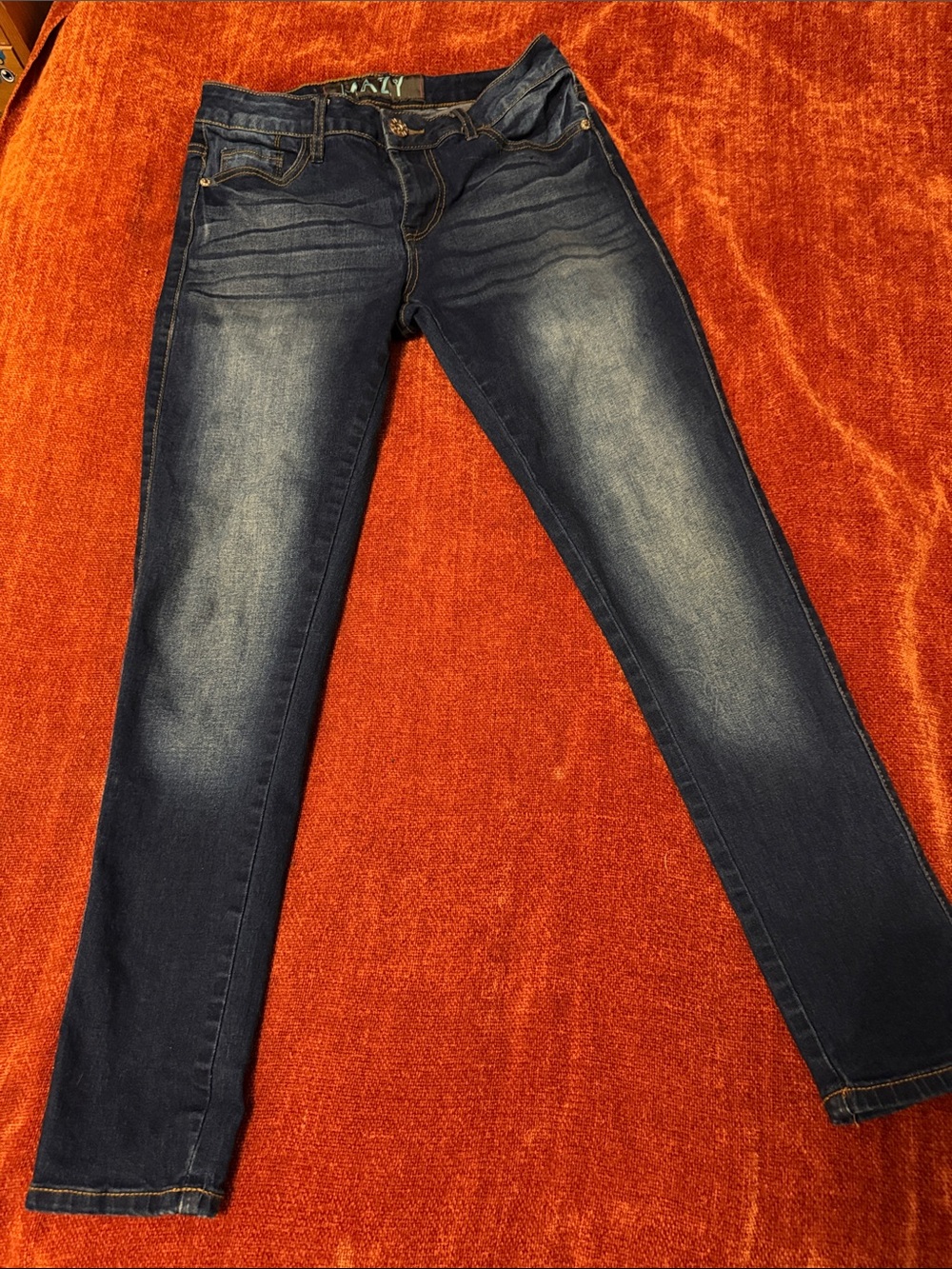 Slim Stretch Skinny Jeans in Dark Blue | 7/8 | NWOT